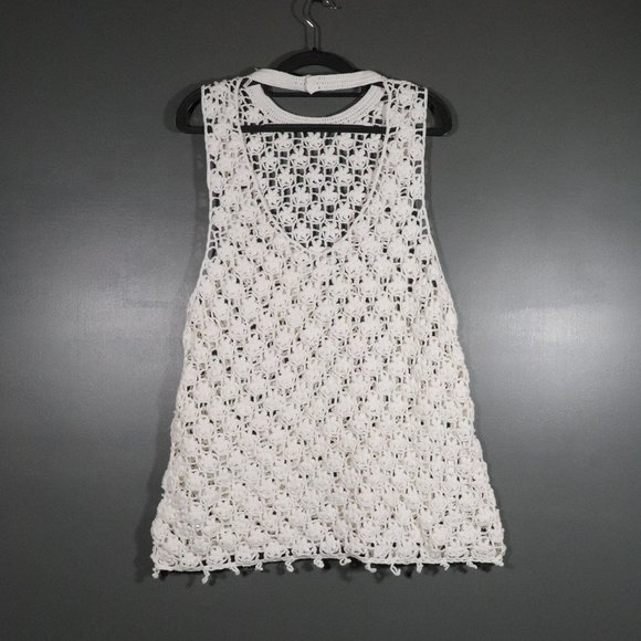 NWOT Kimchi Blue X Urban Outfitters Crochet  Swim Cover Up/ Tank Top - Picture 2 of 12